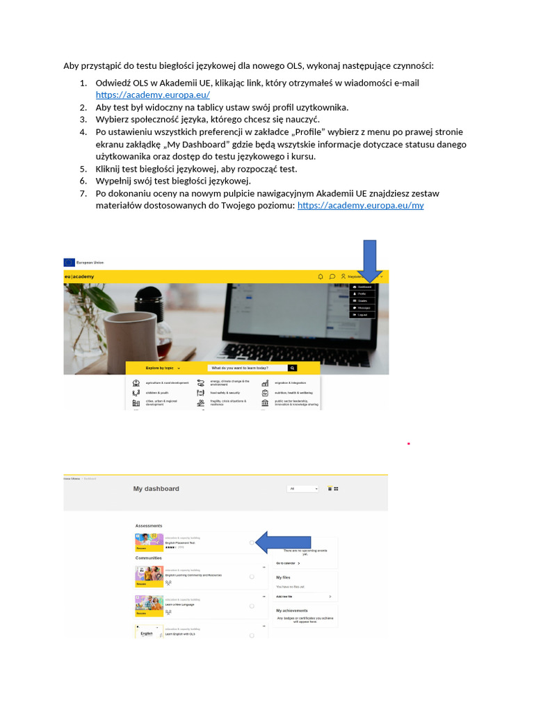OLS - Instrukcja Logowania | PDF