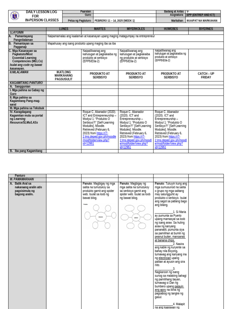 Q4 - Ict - DLL - Week 1 | PDF