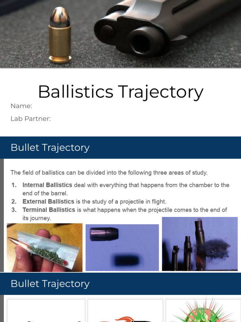 Yameen Sana - Copy of Ballistic Trajectory Virtual Lab 2 | PDF ...