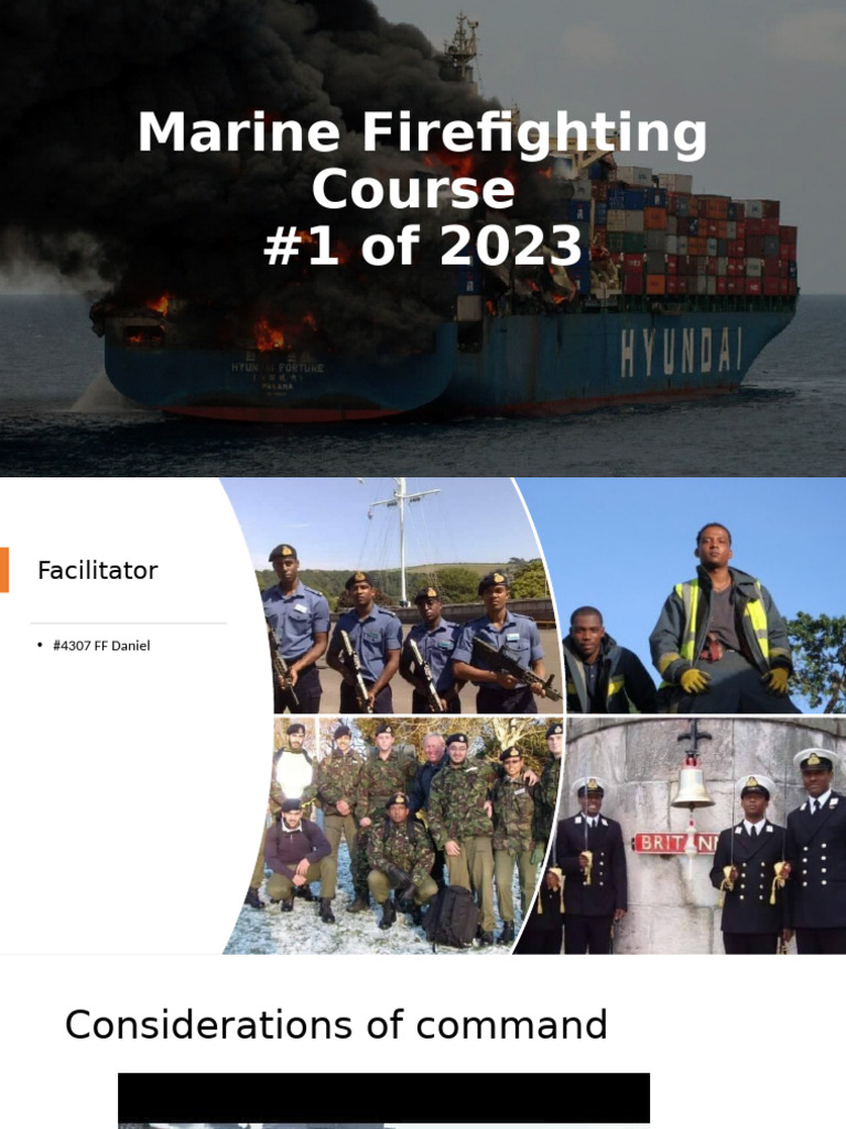 Marine Firefighting Course Overview 2023 | PDF | Oil Tanker | Firefighting