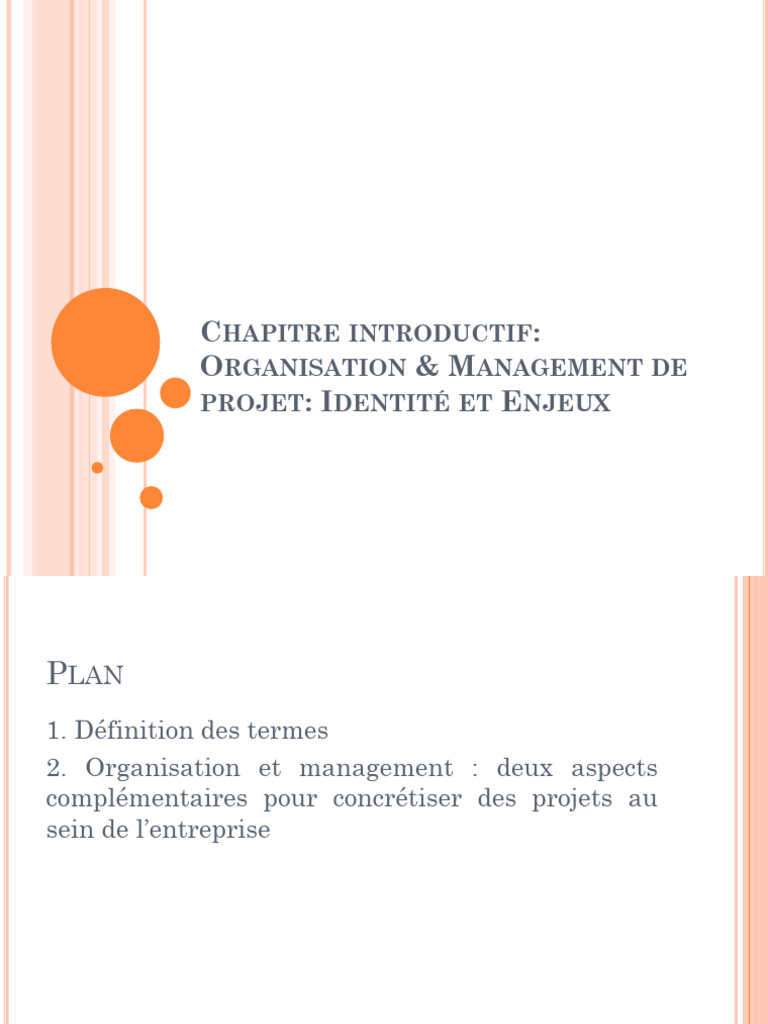 Introduction au management de projet | PDF | Gestion de projet | Innovation