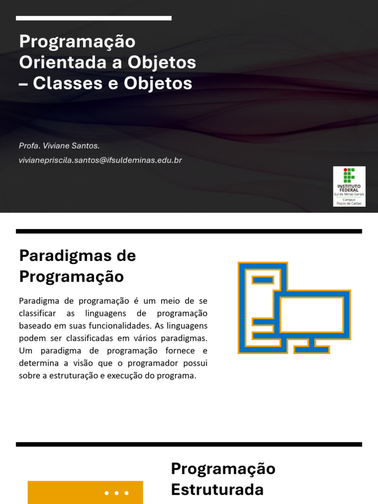 03 - Classes e Objetos | PDF | Classe (programação de computadores ...