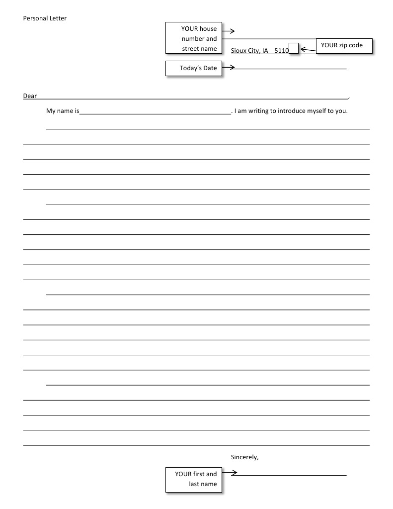 Personal Introduction Letter Template | PDF