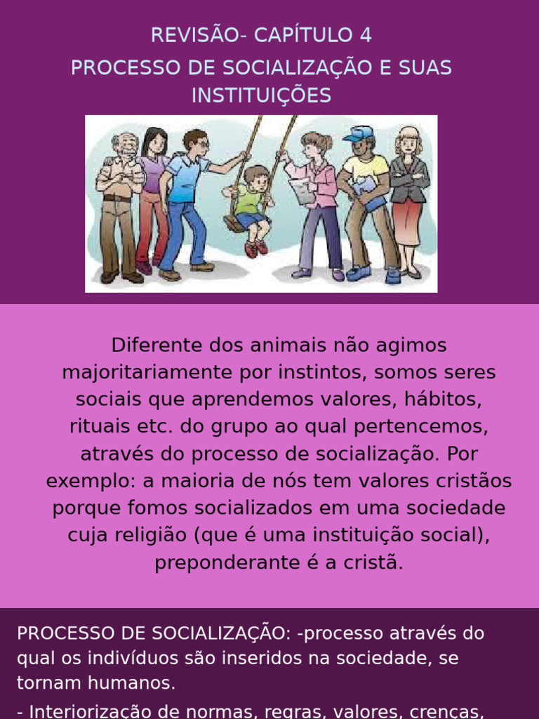 Revisão Socialização | PDF