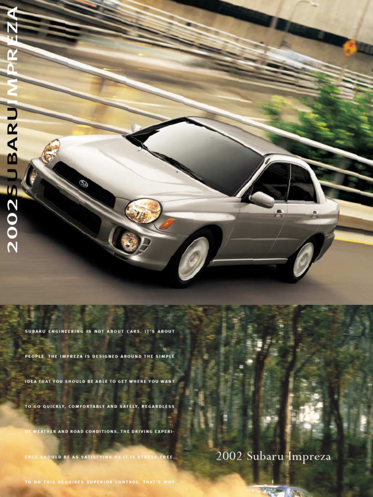 2002 Subaru Impreza Overview and Features | PDF | Four Wheel Drive ...