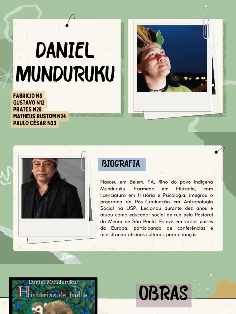Biografia de Daniel Munduruku | PDF | Povos indígenas