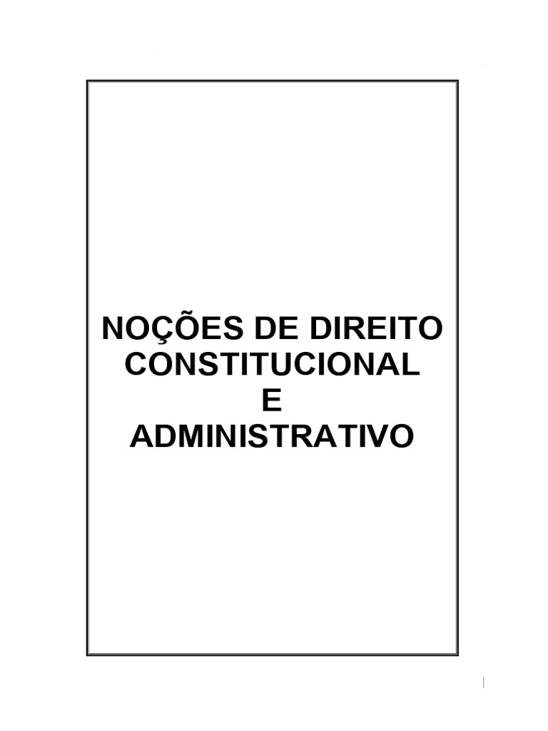 Noções de Direito Constitucional e Administrativo Digital | PDF ...