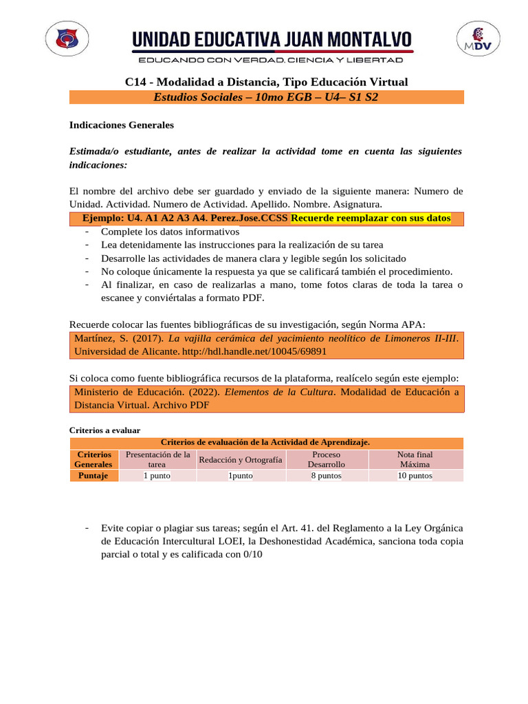 Actividad de Aprendizaje 1 Unidad 4 | PDF