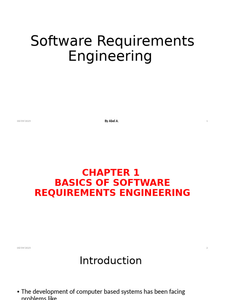 Software Requirements Engineering SLIDE | PDF | Software Testing | System