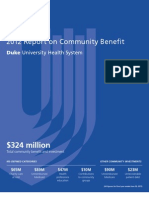 Duke Medicine FY2011 Community Benefit Report
