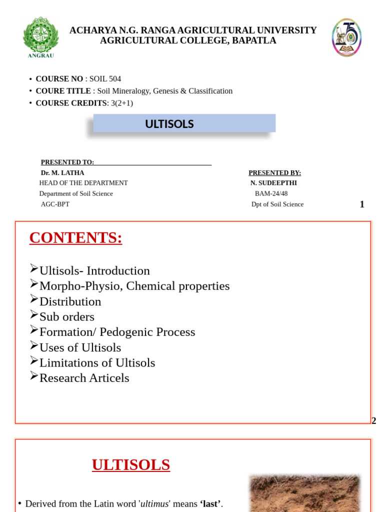 Ultisols: Properties, Uses, and Limitations | PDF | Soil | Sedimentology