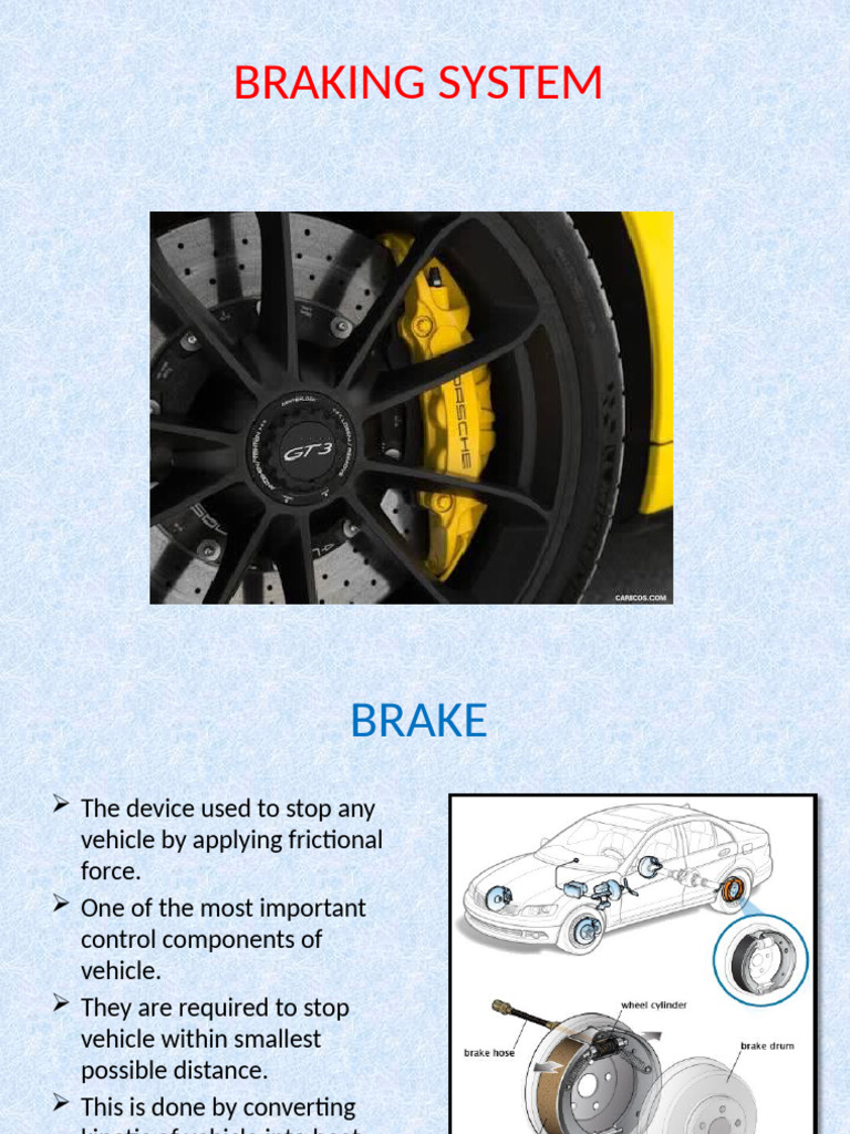 Comprehensive Guide to Vehicle Braking Systems | PDF | Brake | Vehicle ...