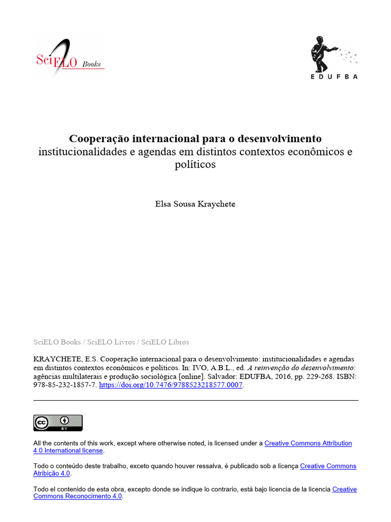 Cooperação Internacional para Desenvolvimento | PDF | Estado | Economia