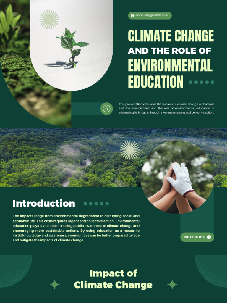 Climate Change and Environmental Education | PDF | Sustainability ...