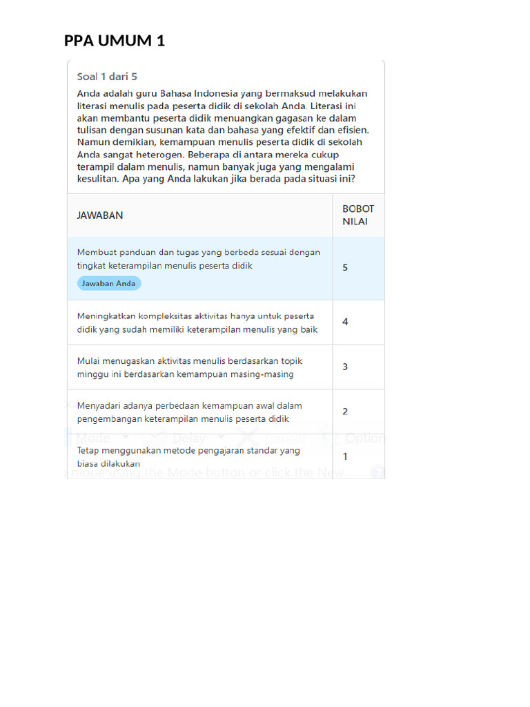 Ppa Umum 1 | PDF