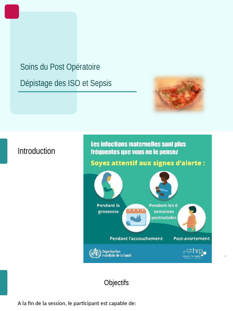 Soins Post-Opératoires : ISO et Sepsis | PDF | État septique ...