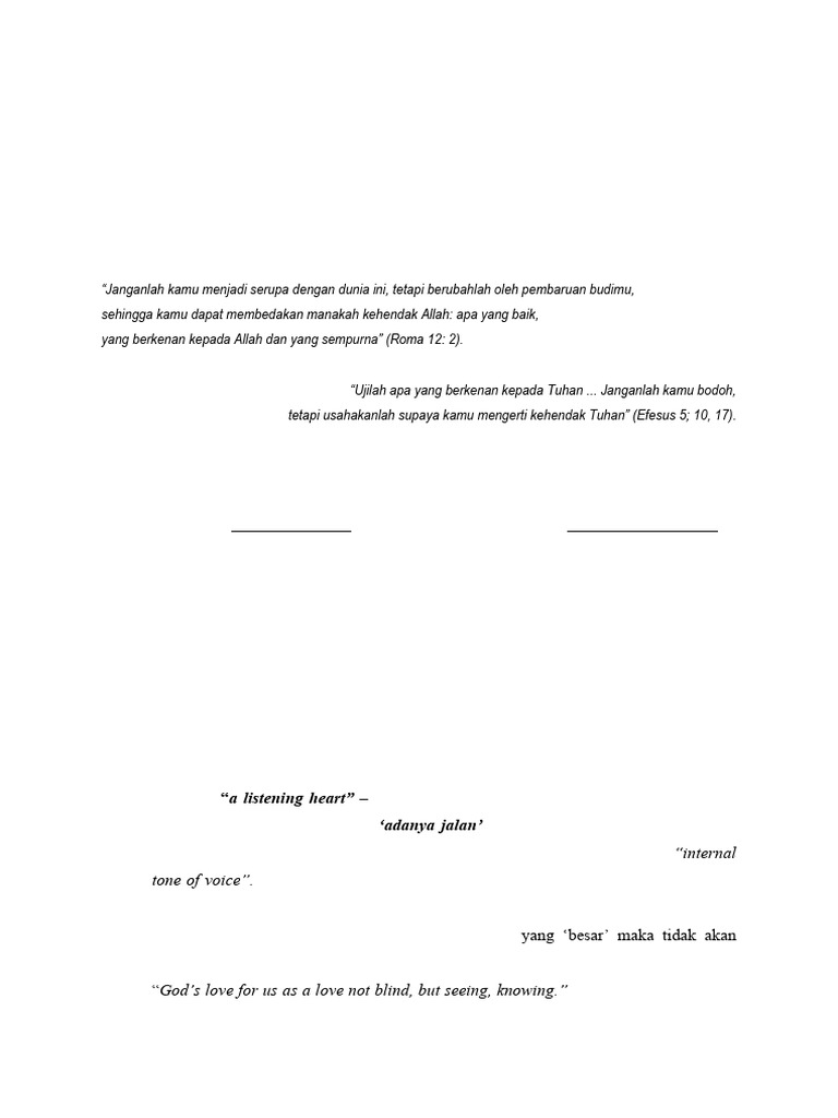 Memahami Discernment dalam Kehidupan Kristen | PDF