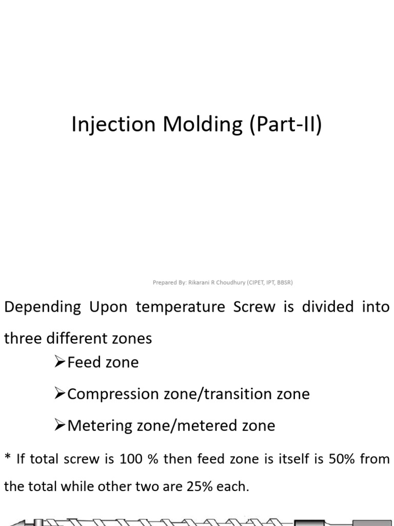 Injection Molding Zones and Ratios Explained | PDF | Mechanical ...