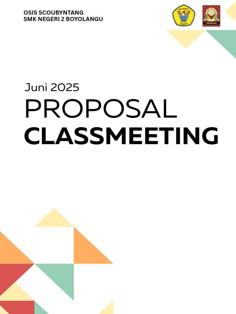 Proposal Class Meeting SMK 2025 | PDF