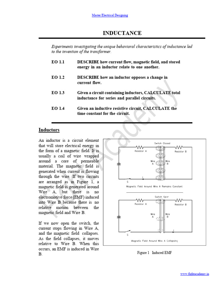 3 Inductance and Capacitance | PDF | Electromagnetic Induction | Capacitor