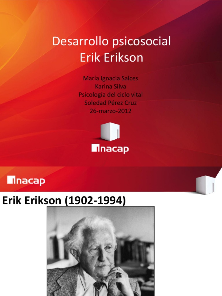 Teoria Psicosocial de Erikson Adultos Desarrollo humano