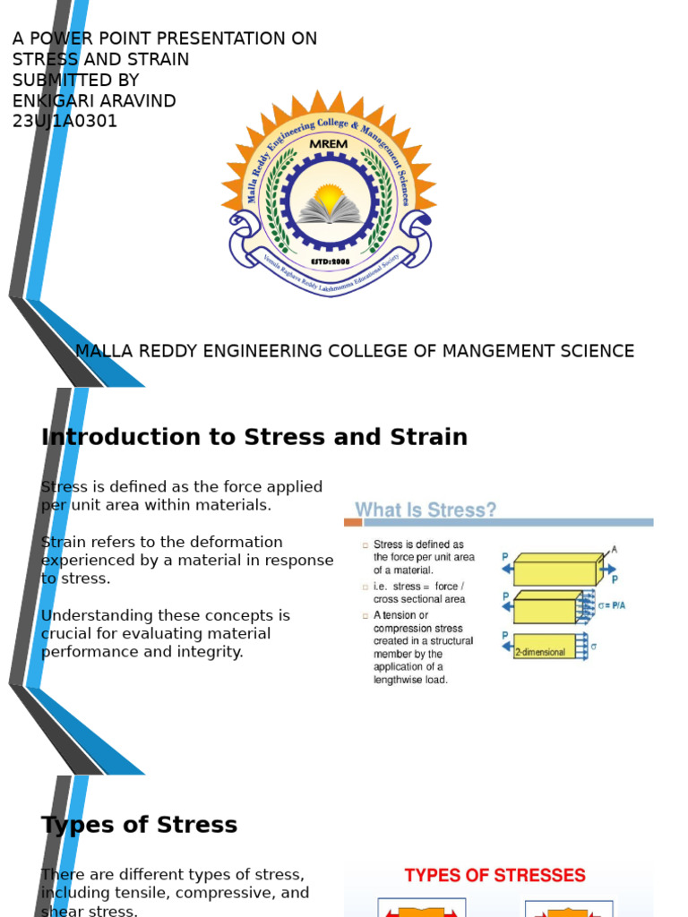 Stress and Strain Measurements | PDF | Stress (Mechanics) | Deformation ...