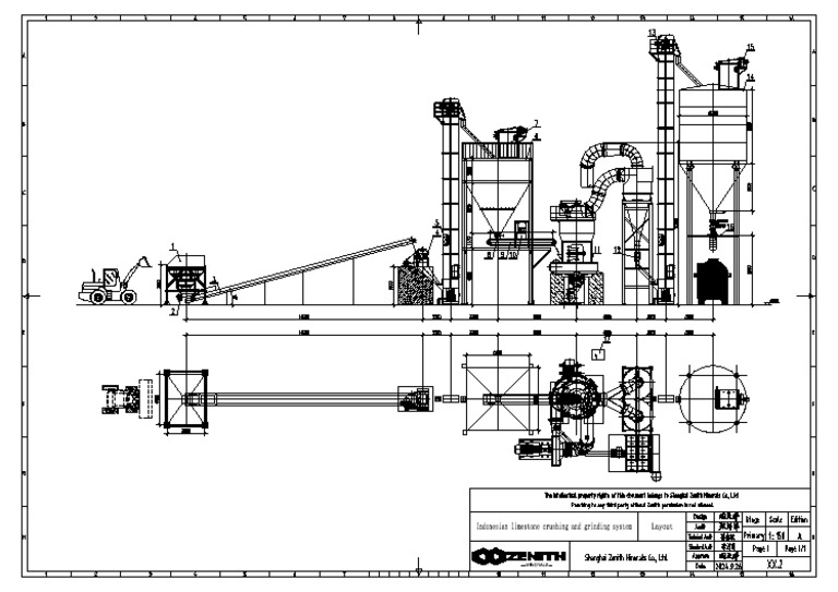 Layout Drawing For MTW198G Mill Plant-ZENITH | PDF