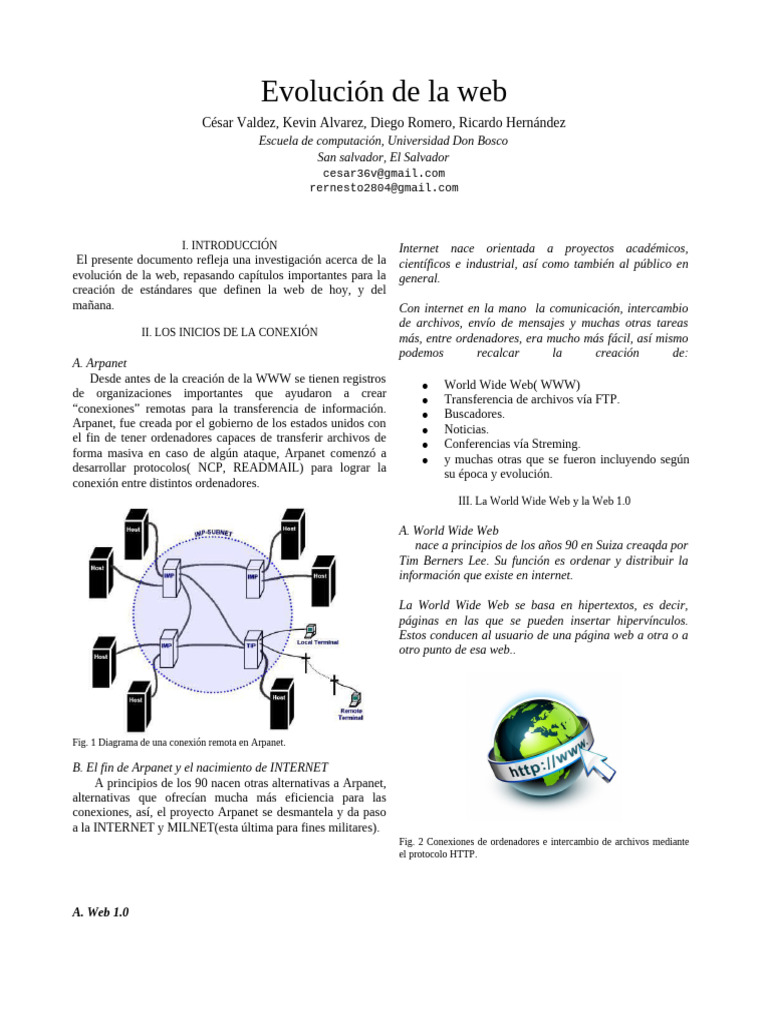 Evolución de La Web | PDF | Red mundial | Internet y web