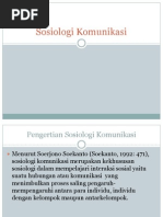 Sejarah Sosiologi Komunikasi