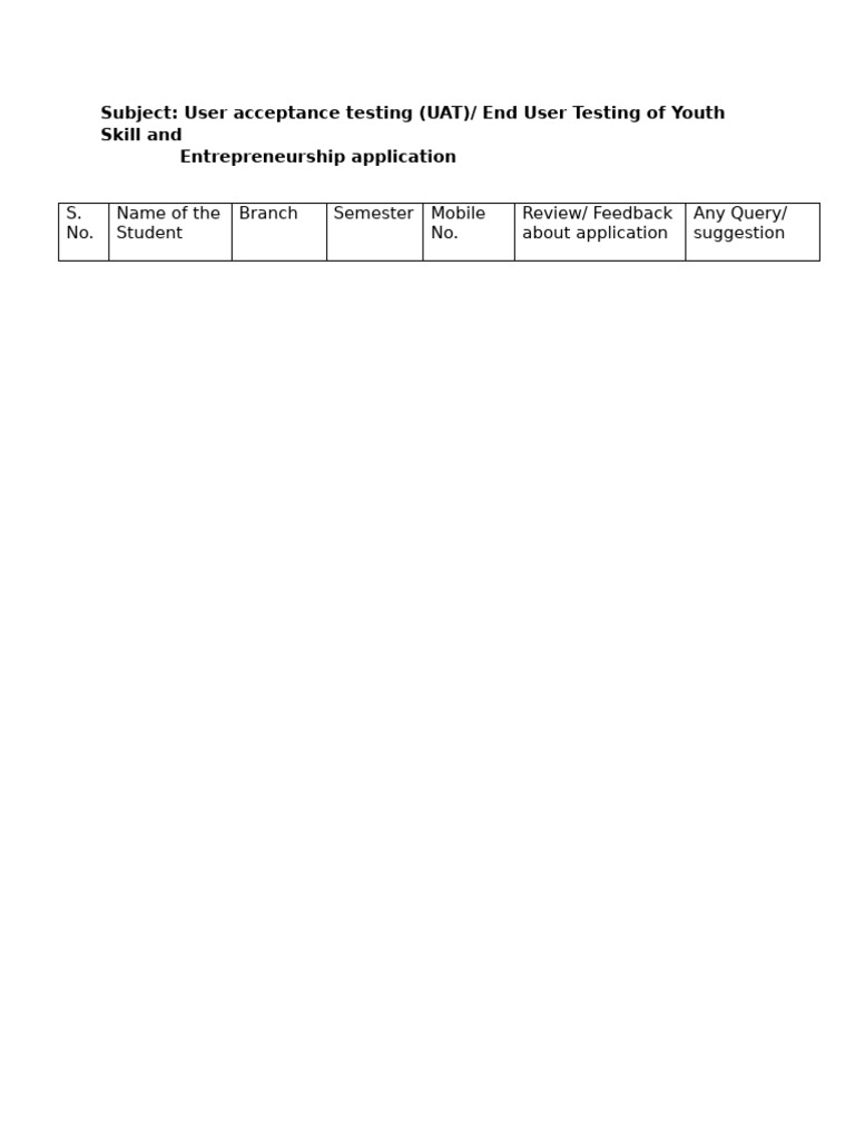 Student Feedback Format | PDF