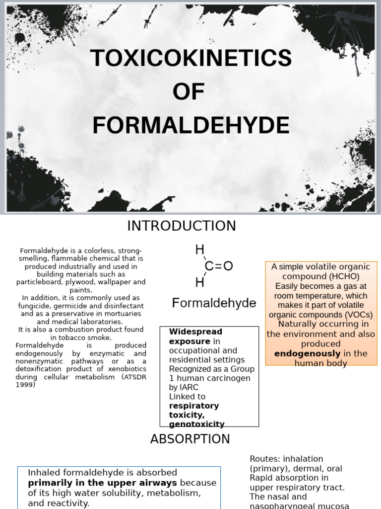 Formaldehyde: Toxicity and Health Risks | PDF | Formaldehyde ...