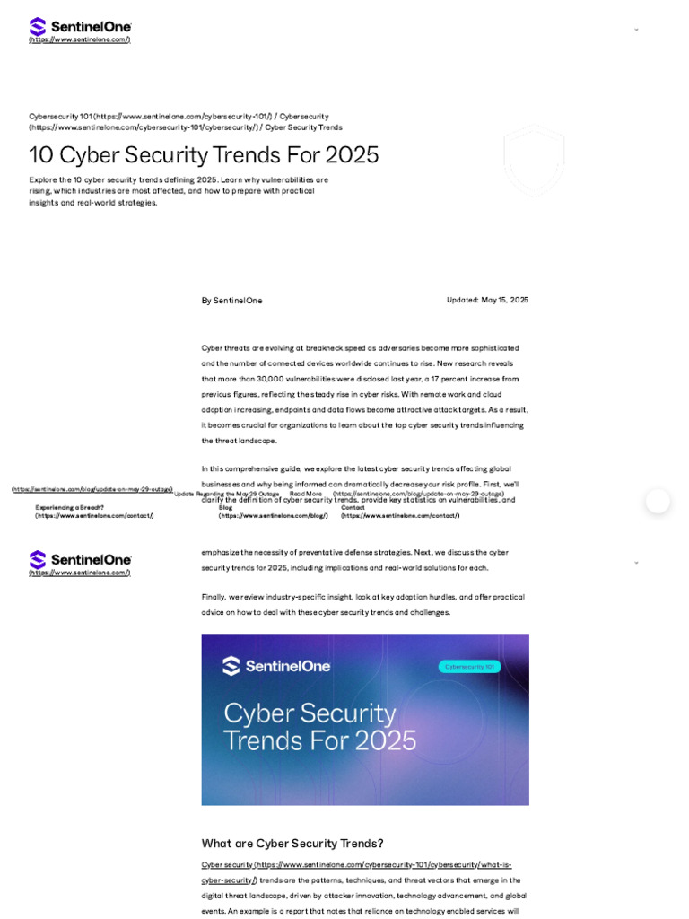 10 Cyber Security Trends For 2025 | PDF | Security | Computer Security