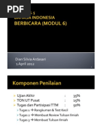 Download Bahasa Indonesia Tutorial 5 Berbicara by Dian Silvia As SN87356336 doc pdf