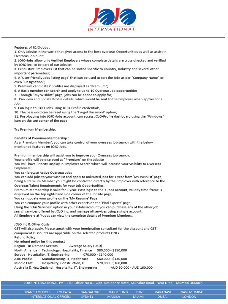 Premium Job Serach Package | PDF | Software