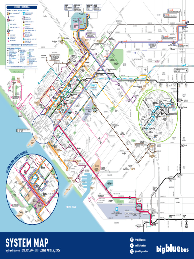Big Blue Bus Routes Overview | PDF | Public Transport | Los Angeles County