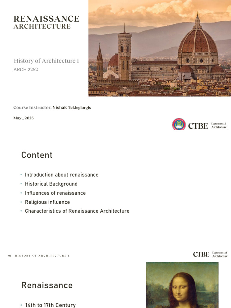 Renaissance Architecture Overview | PDF | Renaissance | Architectural ...