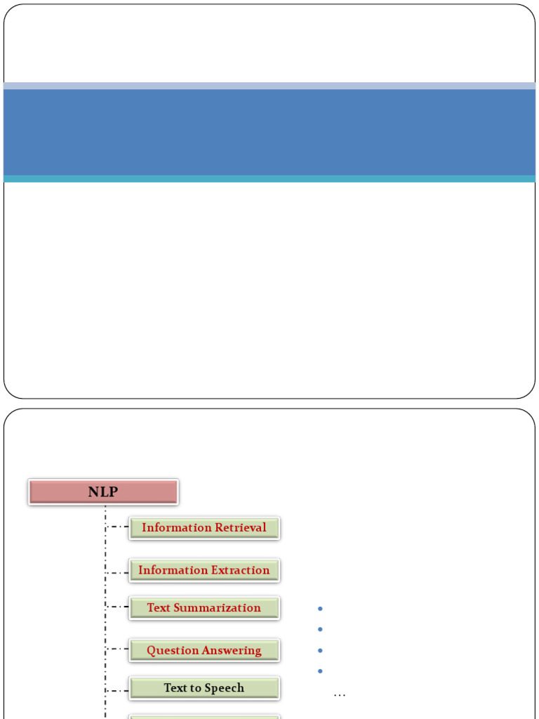 Advanced NLP Applications Overview | PDF | Information Retrieval ...