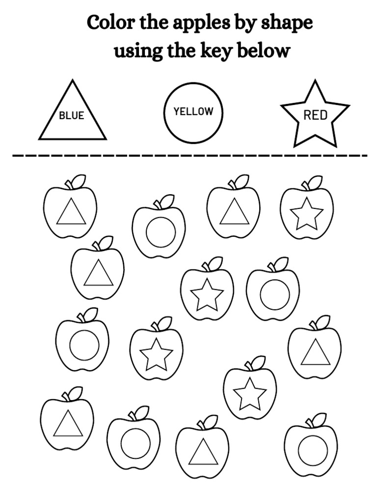 Color by Shape Activity Guide | PDF