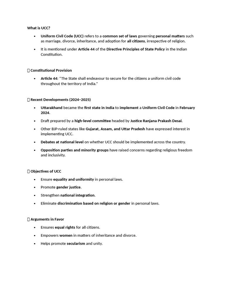 What Is UCC | PDF | Political Science | Human Rights