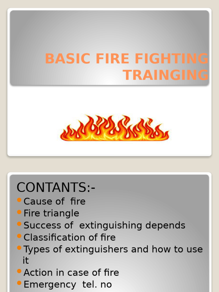 Fire Training | PDF
