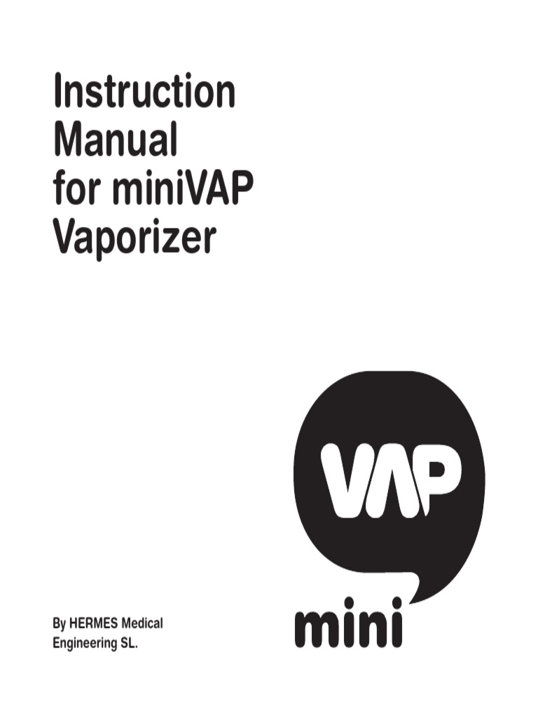 miniVAP Vaporizer User Manual | PDF | Electrical Connector | Liquids