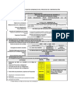 Convocatoria Y Datos Generales Del Proceso de Contratación