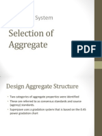 Selection of Aggregate