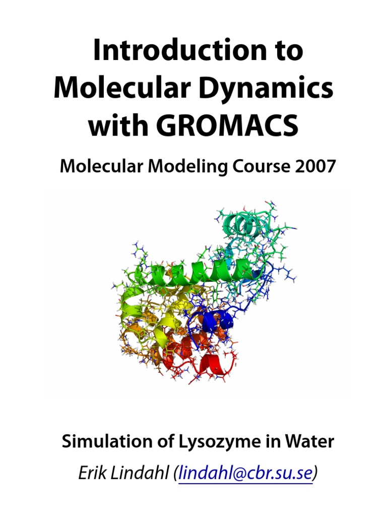 GROMACS Tutorial: Lysozyme Simulation | PDF | Molecular Dynamics ...