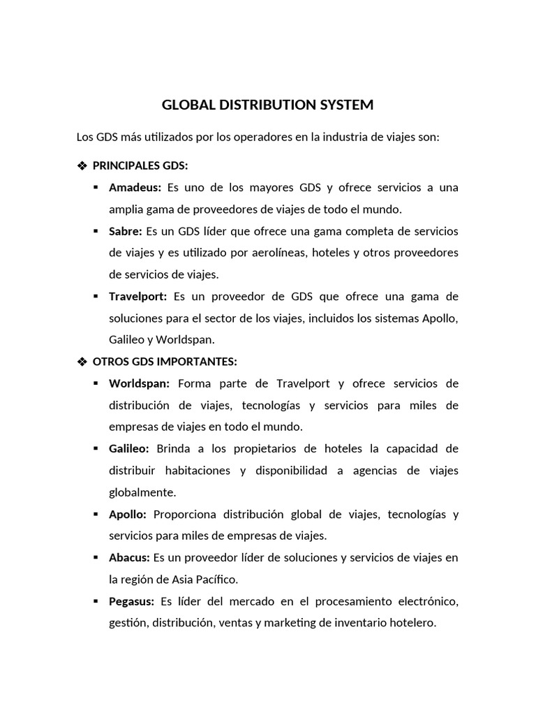 Global Distribution System - 5 | PDF