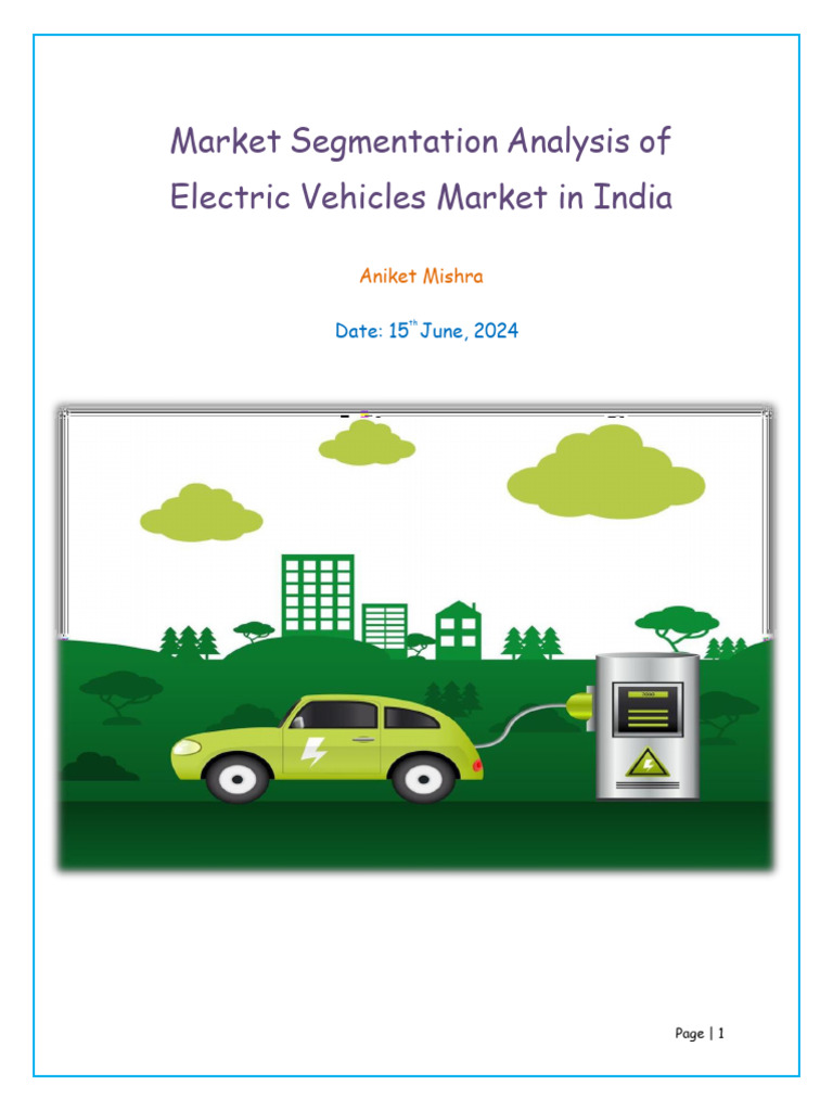 Electric Vehicle Market Segmentation in India | PDF | Marketing ...