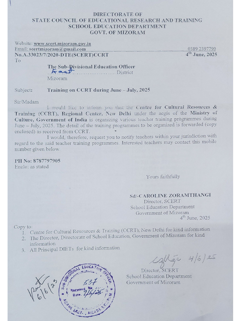 Training On CCRT | PDF