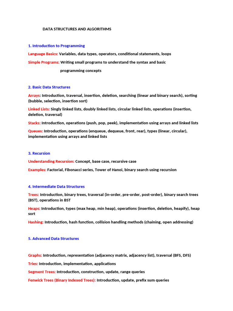 Data Structures and Algorithms | PDF | Applied Mathematics ...