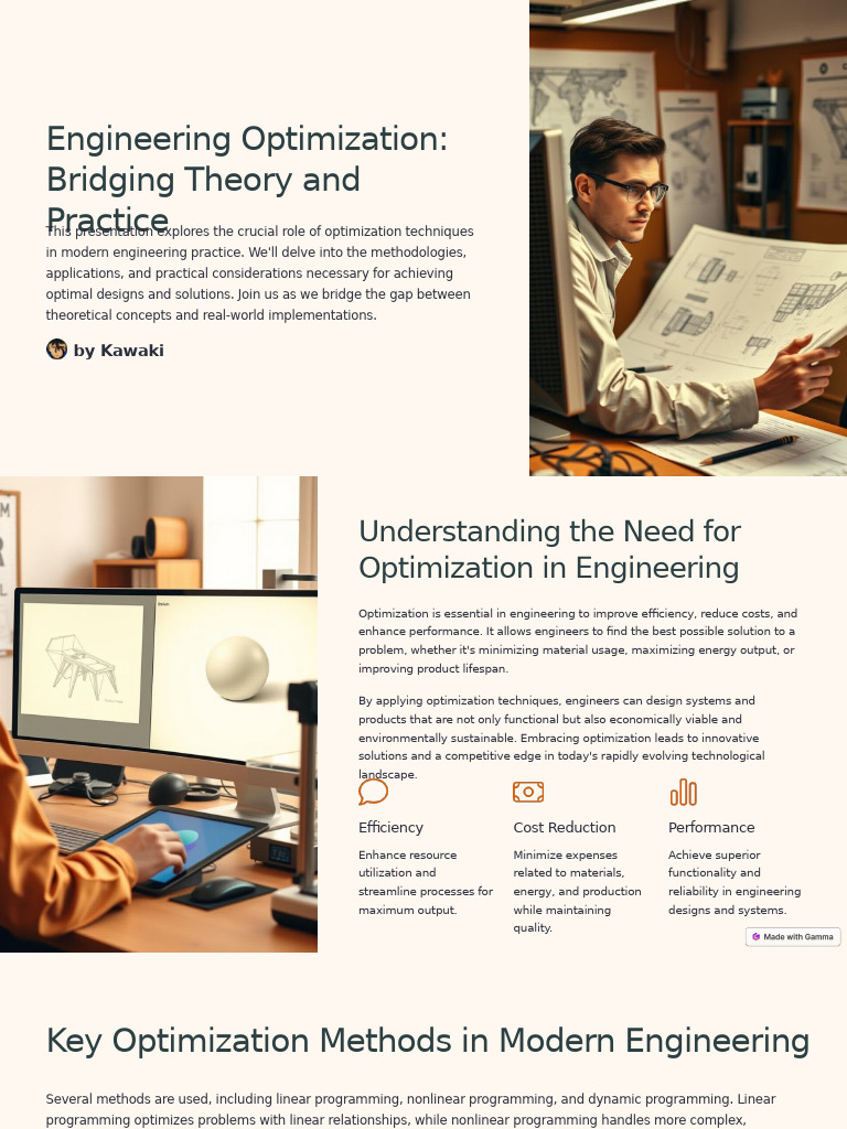 Engineering Optimization Bridging Theory and Practice | PDF ...