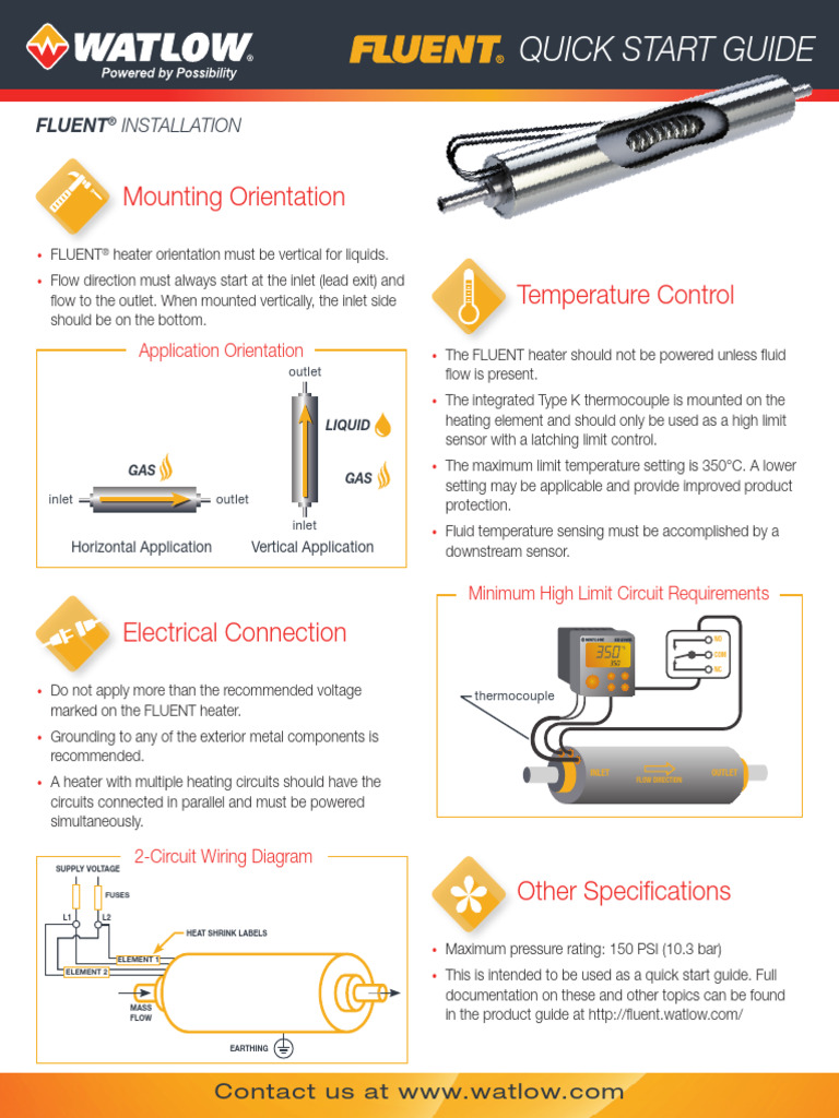 FLUENT Quick Start 0219 | PDF | Thermocouple | Electricity